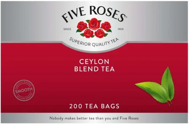 Five Roses Smooth Ceylon Blend Black Tea Box